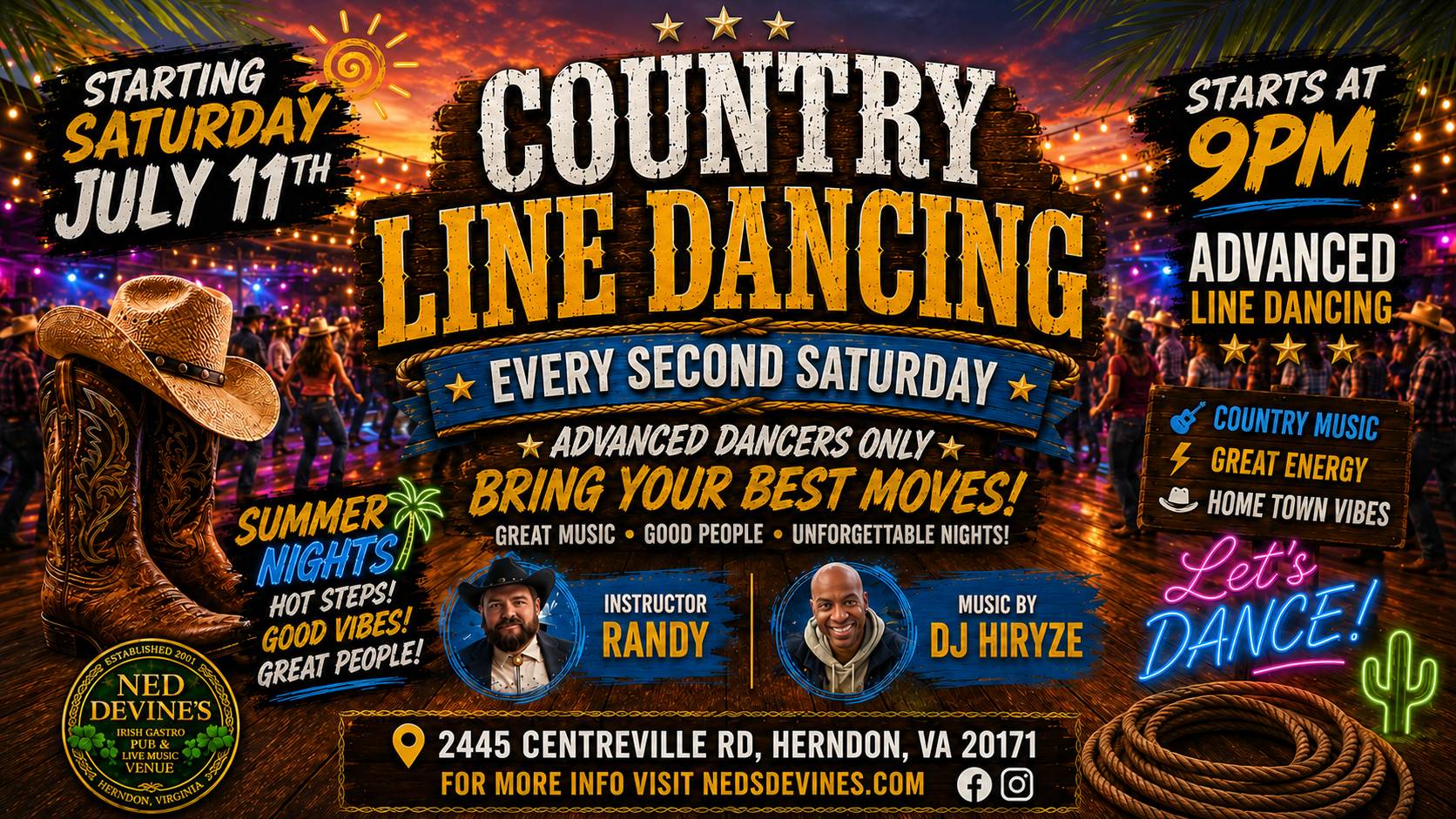 Second Saturday Advanced Line Dancing